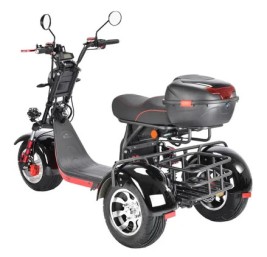 Электроскутер WHITE SIBERIA PRO TRIKE+ 3000W, черный