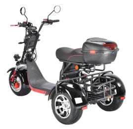Электроскутер WHITE SIBERIA PRO TRIKE+ 3000W, черный