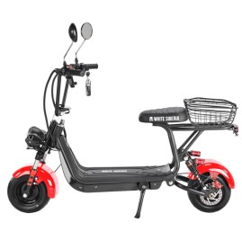Электроскутер WHITE SIBERIA MINI R 1200W, красный