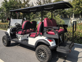 Гольфкар GreenCamel Сонора A42L (4+2, 4kW AC, R14 литые) LUX lifted белый