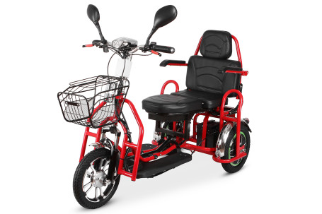 Электротрицикл Transporter PRO Li-Ion красный