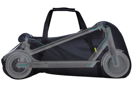 Cумка-чехол для электросамоката,черный (желтые ручки)