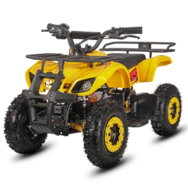 Детский электроквадроцикл WHITE SIBERIA SNEG MINI YELLOW 1000W