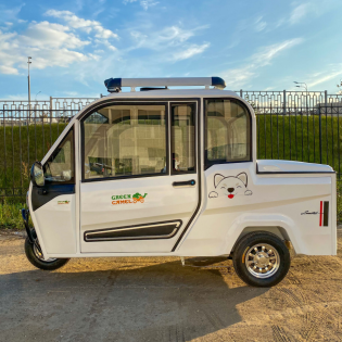 Трицикл GreenCamel Шторм Пикап (60V 1500W) кабина, кузов, понижающая 
