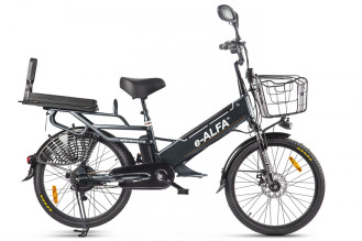 Электровелосипед GREEN CITY e-ALFA Fat, черный
