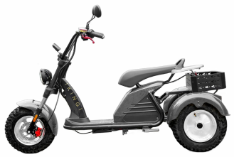 Трехколесный электроскутер Ikingi M6 Pro Trike карбон