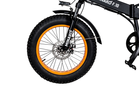 Электровелосипед Minako F10 оранжевые диски
