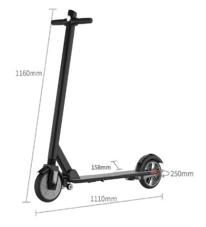 Электросамокат Cityroller X8, черный