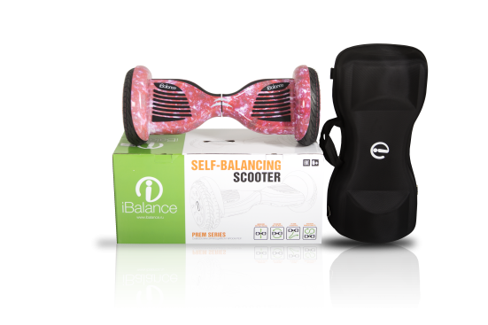 Гироскутер iBalance Prem Series 10.5 дюймов с приложением, розовый космос