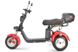 Электроскутер WHITE SIBERIA IKRA 5000W, красный