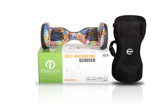 Гироскутер iBalance Prem Series 10.5 дюймов с приложением, оранжевый граффити 