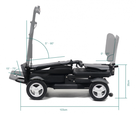 Трицикл GreenCamel MIJO MA01 (24V 2x6Ah 250W) 4WS поворот