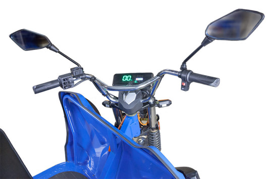 Грузовой электрический трицикл Rutrike D5 1700 гидравлика (60V1200W) серый
