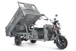 Грузовой электрический трицикл Rutrike D5 1700 гидравлика (60V1200W) серый