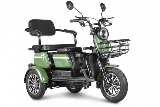 Электротрицикл Rutrike Пилот, зеленый