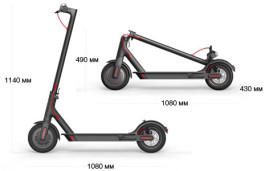 Электросамокат Xiaomi Mijia Electric Scooter M365, черный