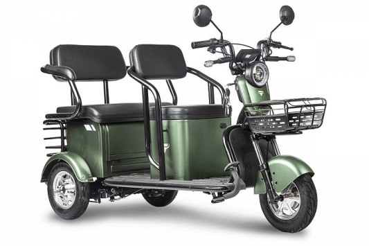 Электротрицикл Rutrike Караван, зеленый