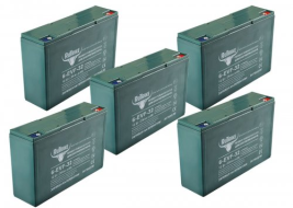 Комплект тяговых аккумуляторов RuTrike 6-EVF-32 (60V32A/H C3)