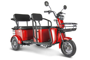 Электротрицикл Rutrike Экипаж, серый