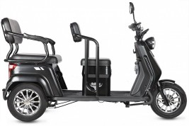 Электротрицикл Rutrike Топик, черный