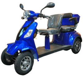 Электроскутер четырехколесный двухместный Syccyba 4rike X2 1000W 60V 20Ah