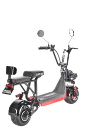 Электроскутер WHITE SIBERIA MINI R 1200W, черный