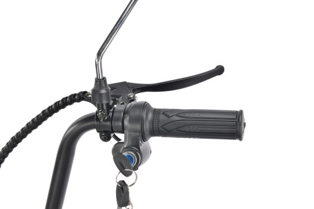 Электроскутер WHITE SIBERIA MINI R 1200W, черный