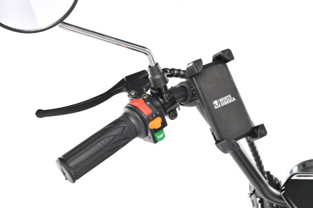 Электроскутер WHITE SIBERIA MINI R 1200W, черный