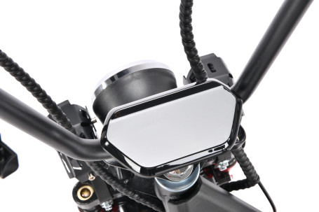 Электроскутер WHITE SIBERIA MINI R 1200W, черный